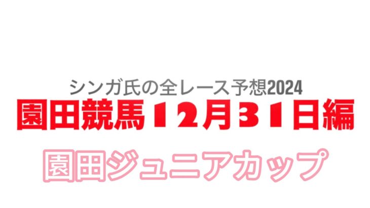 12月31日園田競馬【全レース予想】2024園田ジュニアカップ