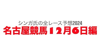 12月6日名古屋競馬【全レース予想】2024丹頂特別