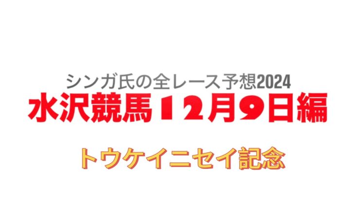 12月9日水沢競馬【全レース予想】2024トウケイニセイ記念