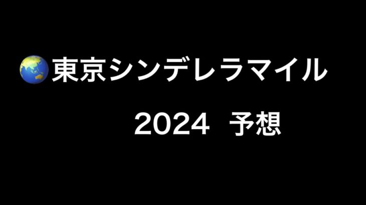 【競馬競馬】　地方重賞　東京シンデレラマイル　2024  予想