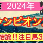 【チャンピオンズカップ2024】蓮の競馬予想(最終結論)