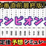 【チャンピオンズカップ2024】枠順確定後シミュレーション 本番直前最終版!!