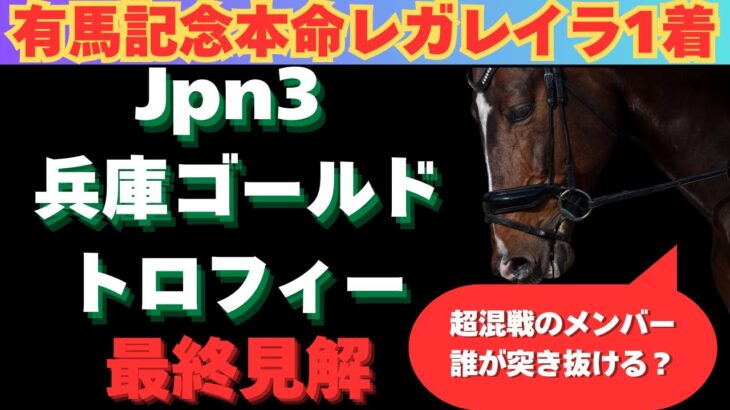 【兵庫ゴールドトロフィー2024】最終見解！混戦必至の暮れのダートスプリント合戦を制するのはこの馬だ‼️