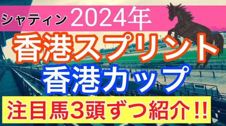 【香港スプリント・香港カップ2024】蓮の海外競馬予想