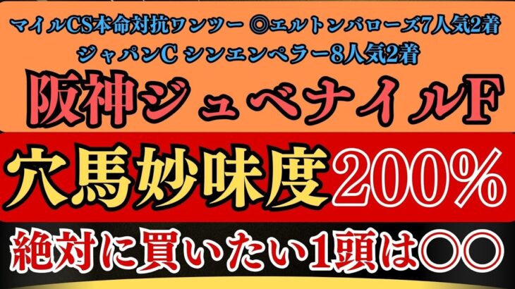 【競馬予想】阪神ジュベナイルフィリーズ2024　今世紀最大の大波乱の可能性大！？　ブラウンラチェットら人気馬を切って大万馬券的中へ！！