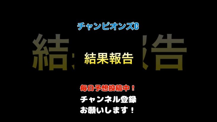 #チャンピオンズカップ2024 #競馬予想 結果報告#チャンピオンズc #馬券