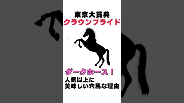 【2024東京大賞典】クラウンプライドはレモンポップがいなければ強い⁉人気以上に美味しい穴馬な理由を１分で解説！ #東京大賞典 #クラウンプライド #競馬 #競馬予想 #shorts