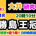 【大井競馬研究中😏】大井の砂厚変更を味方にする馬😁 白砂換算指数で勝負🔥【2024.12.4 大井11R 勝島王冠】