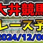 【大井競馬】2024/12/06全レース予想