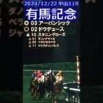 有馬記念予想（2024年12月22日中山11R）