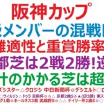 阪神カップ2024予想　G1級メンバーの混戦レース。◎距離適性と重賞勝率抜群！○京都芝は2戦2勝。逆転も！▲時計のかかる芝は超得意！