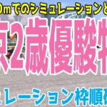 （実際の条件と違います）東京2歳優駿牝馬2024 枠順確定後シミュレーション【競馬予想】【展開予想】ウィルシャイン ゼロアワー オリコウデレガンス エイシンナデシコ エイシンマジョリカ