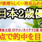 【全日本2歳優駿2024】◎人気無さそうだがタイム的には十分通用してもおかしくないあの地方馬から勝負だ！