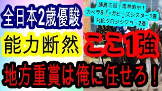 【競馬予想】全日本2歳優駿2024　実は1強モード！？　まともに走ればフォーエバーヤングクラスの馬がいます！！