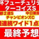 【競馬予想】２０２４　朝日杯FS　 ターコイズS 最終予想