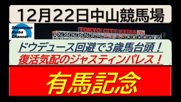 【競馬予想】GⅠ有馬記念！～２０２４年１２月２２日 中山競馬場 ：１２－２３