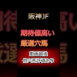 【競馬予想】阪神JF、期待値の高い穴馬2頭を紹介 #shorts  #競馬予想 #阪神ジュベナイルフィリーズ