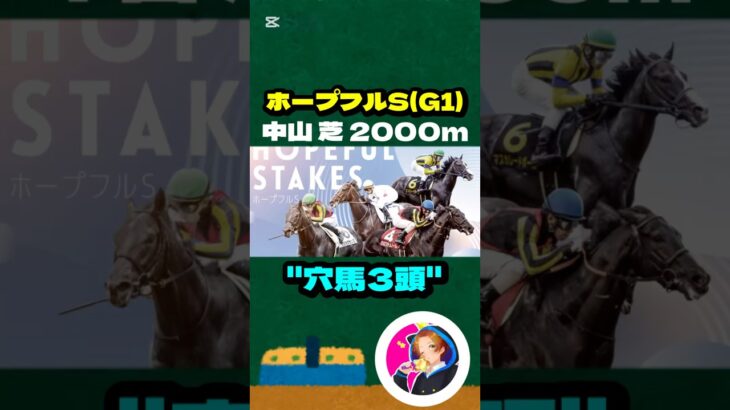 【ホープフルS(G1)】”穴馬3頭”#競馬 #競馬予想 #ホープフルS #ホープフルステークス #クロワデュノール #マスカレードボール #マジックサンズ #ピコチャンブラック #アマヒキ