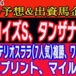 【 ターコイズS、タンザナイトS2024 予想 】土曜日の競馬予想、出資馬企画！先週、阪神JF◎テリオスララ（7人気）複勝、ワイド的中！香港スプリント◎サトノレーヴ複勝、ワイド的中！勝ち馬はこの馬だ！