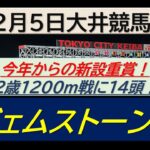 【競馬予想】ジェムストーン賞！～２０２４年１２月５日 大井競馬場 ：１２－１０