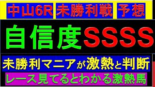 【激熱平場予想】 1月13日中山6R 3歳未勝利戦 予想【生配信限定予想】