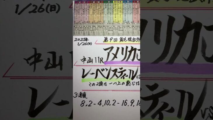 【競馬予想】中山11R アメリカジョッキークラブカップ🎠2強の実力は🧐⁉️