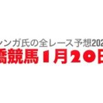 1月20日船橋競馬【全レース予想】2025初夢特別