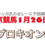 1月26日中京競馬【全レース予想】2025プロキオンS