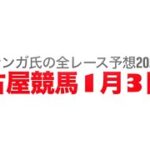 1月3日名古屋競馬【全レース予想】2025尾張名古屋杯