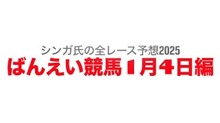 1月4日帯広競馬【全レース予想】2025ニューイヤーカップ