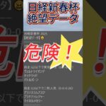 【日経新春杯】 2025　これは危険！【絶望データ】 001 #競馬予想 #shorts #日経新春杯