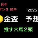 【地方競馬予想】　大井重賞　金盃　2025  予想