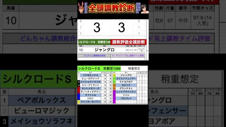 #シルクロードステークス2025 #競馬予想ハイライト #全頭診断  #シロン　#ウインカーネリアン　#ジャングロ　#エイシンフェンサー