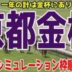 京都金杯2025 枠順確定後ウイポシミュレーション【競馬予想】【展開予想】ドゥアイズ シャドウフューリー ウォーターリヒト ロジリオン アスクコンナモンダ