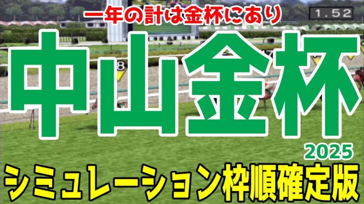 中山金杯2025 枠順確定後シミュレーション【競馬予想】【展開予想】ホウオウビスケッツ クリスマスパレード シンリョクカ リカンカブール ボーンディスウェイ アルナシーム