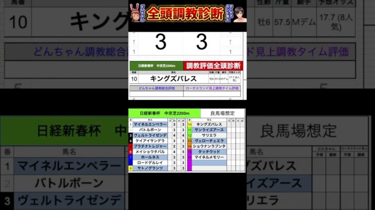 #日経新春杯2025 #競馬予想ハイライト #全頭診断 #ホールネス　#ロードデルレイ　#サトノグランツ　#キングズパレス