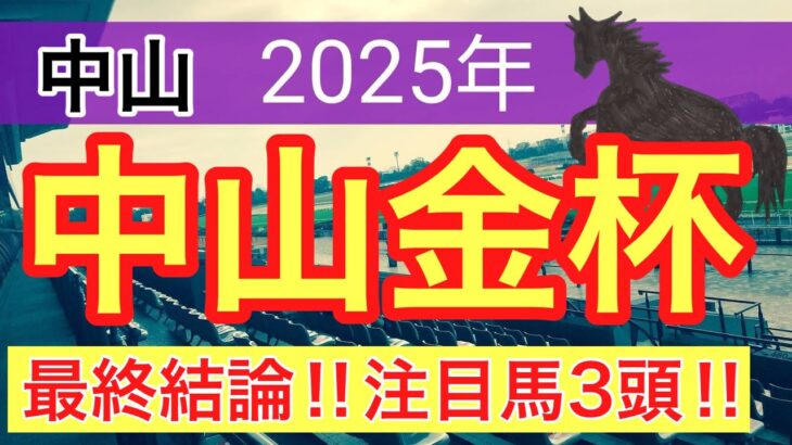 【中山金杯2025】蓮の競馬予想(最終結論)