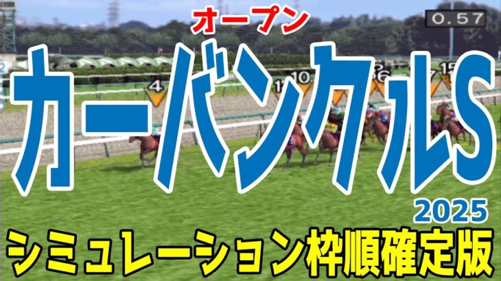 カーバンクルステークス2025 枠順確定後シミュレーション【競馬予想】【展開予想】カーバンクルS バースクライ ナナオ カンティーユ ジャスティンスカイ サウザンサニー モリノドリーム