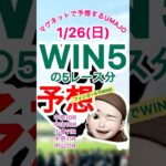 2025/01/26 WIN5 の対象レース予想　あくまでもレースの予想♪ マグネット競馬予想UMAJO