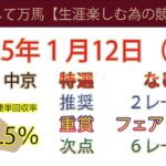 2025年1月12日競馬予想＃競馬＃競馬予想＃平場予想＃重賞予想＃フェアリーステークス