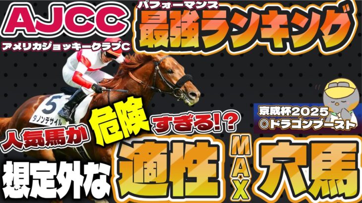 【AJCC2025能力最強ランキング】ダノンデサイルが心配!? “中山適性”ある珠玉の穴馬、危険な人気馬【アメリカジョッキークラブカップ/競馬予想】