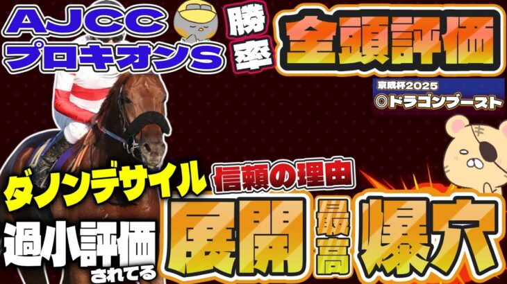 【AJCC&プロキオンステークス2025】ダノンデサイルとレーベンスティール、どちらを信頼するべきか？【競馬予想】