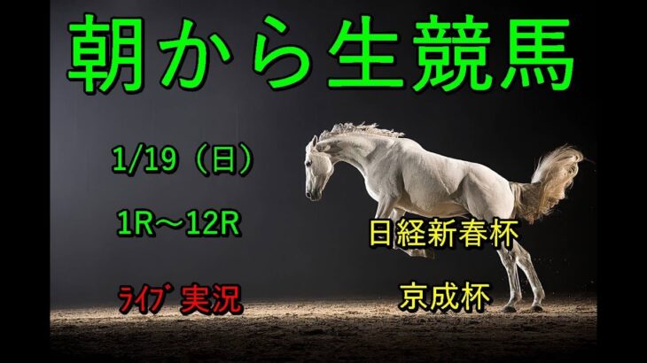 【競馬】競馬　生配信！！　Horse Racing Commentary　as huge as a horse’s ！（中山、中京）