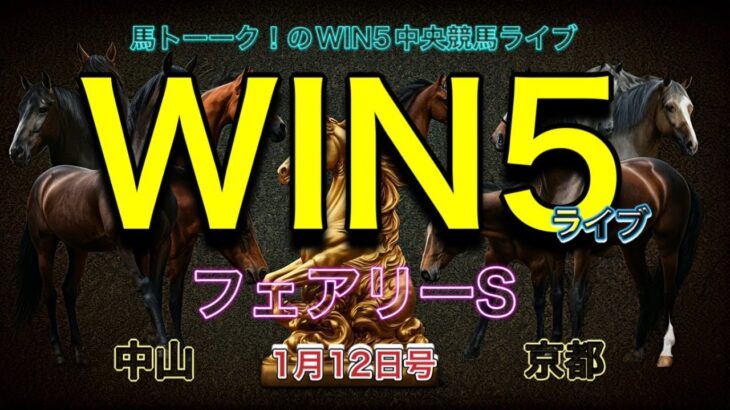 【WIN5予想ライブ】先週も惜しいWIN4! フェアリーステークスで荒れるメンバー予想のWIN5メンバー挑戦！