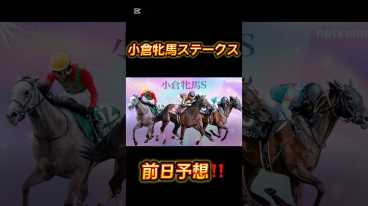 競馬の部屋！小倉牝馬ステークス前日予想！ #競馬予想動画 #競馬予想 #shorts #競馬