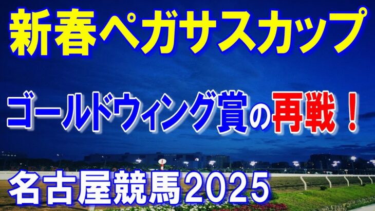 新春ペガサスカップ２０２５【名古屋競馬予想】展開次第では逆転も考えます