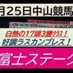 【競馬予想】初富士ステークス～２０２５年１月２５日 中山競馬場 ：１－３７