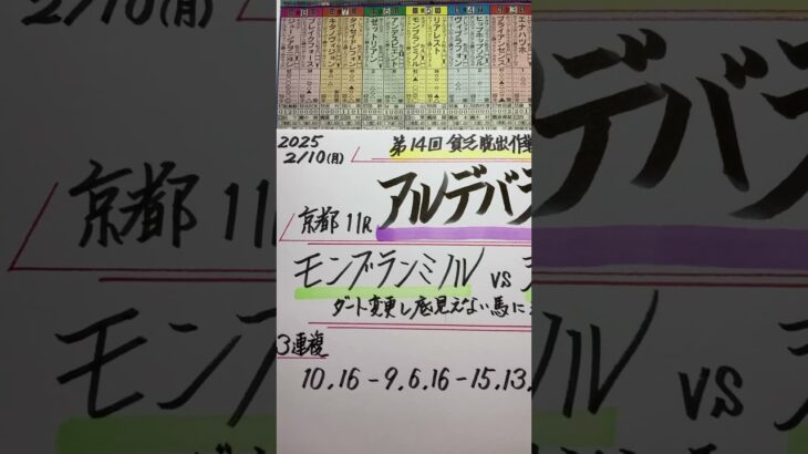 【競馬予想】京都11R アルデバランステークス🏇ダート底見えぬ馬🤔期待❗️