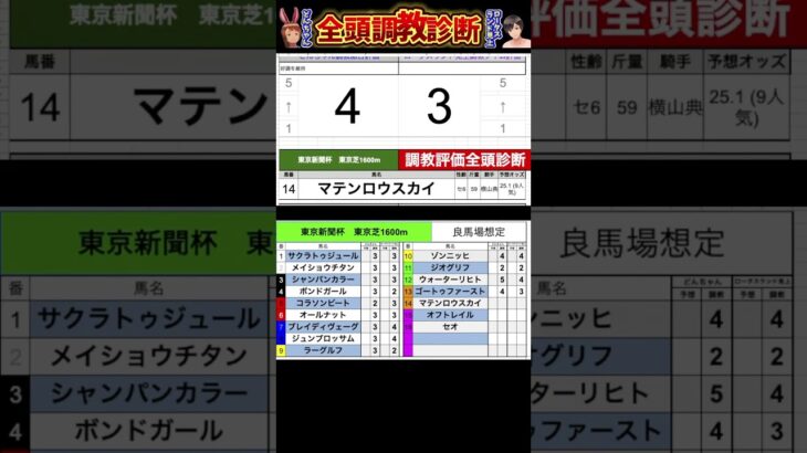 #東京新聞杯2025 #競馬予想ハイライト #全頭診断 #ゴートゥファースト　#マテンロウスカイ　#オフトレイル