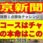 東京新聞杯2025競馬予想